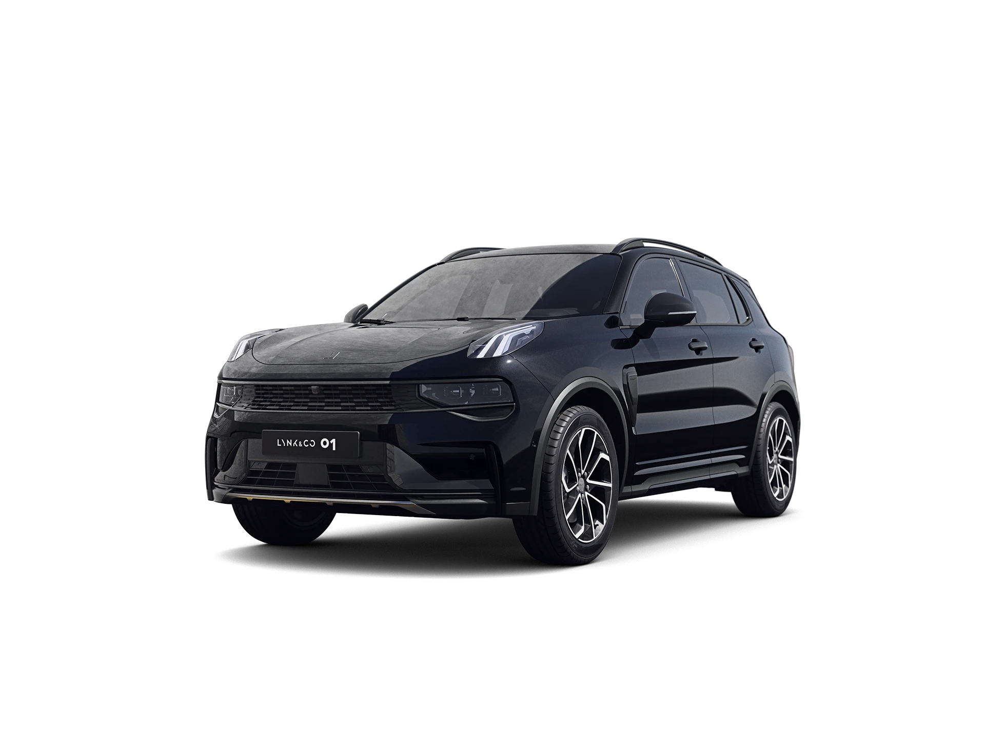 Uitgesneden foto van auto van lynk en co model 01