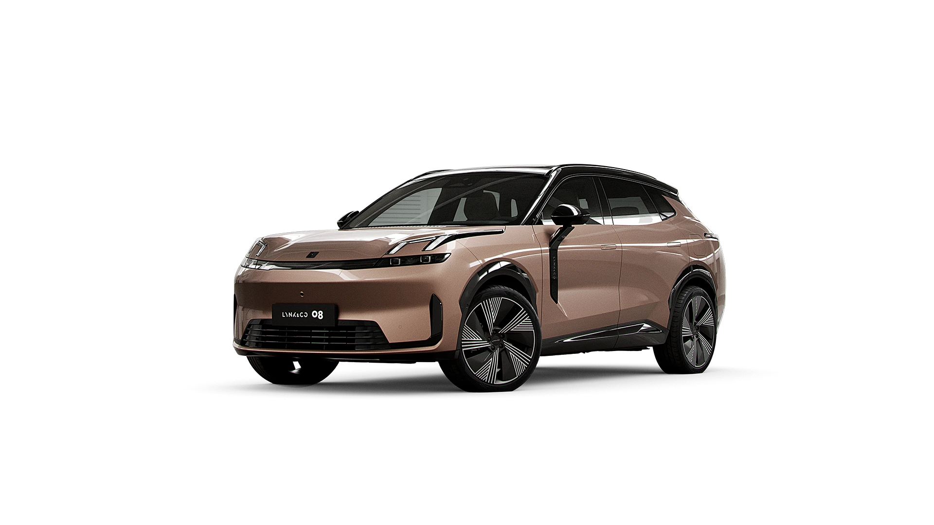 Uitgesneden foto van auto van lynk en co model 08